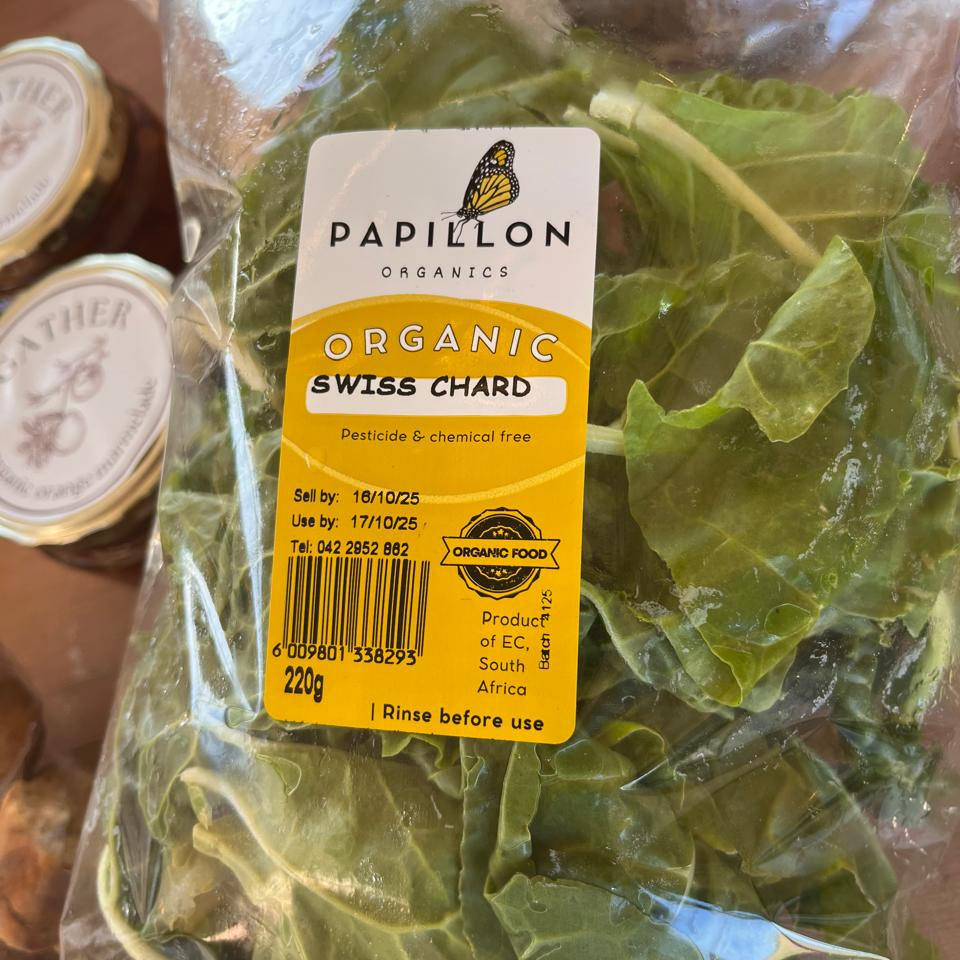 Organic Swiss Chard 220g (Local delivery only)